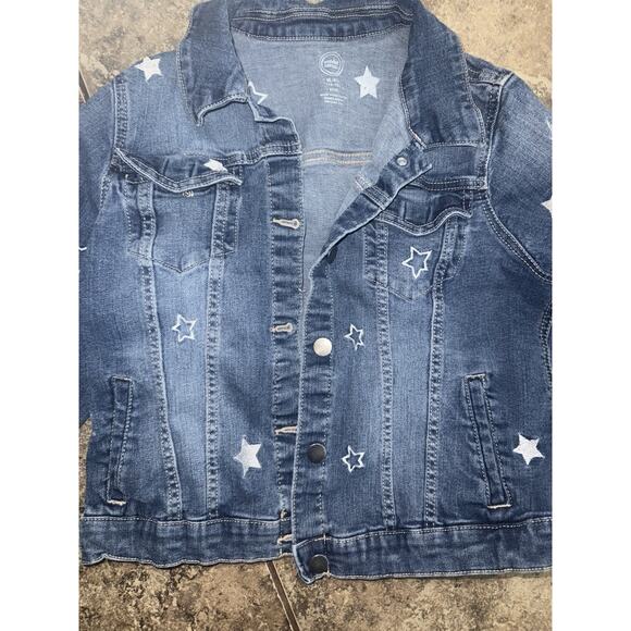 Girls Denim Jacket, Stars One Nation Size 14/16 - Picture 4 of 5